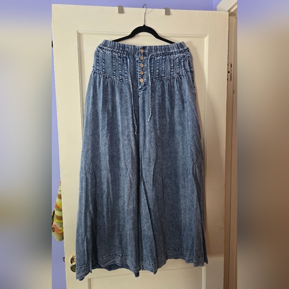 Three Bird Nest Wide Leg Pants Nwot Sz L - Picture 3 of 4